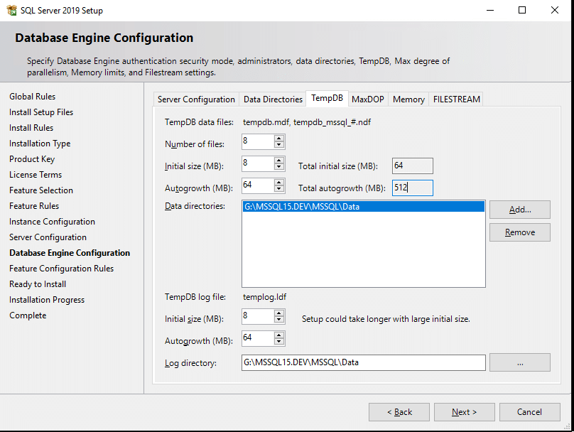 SQL Server TempDB configuration
